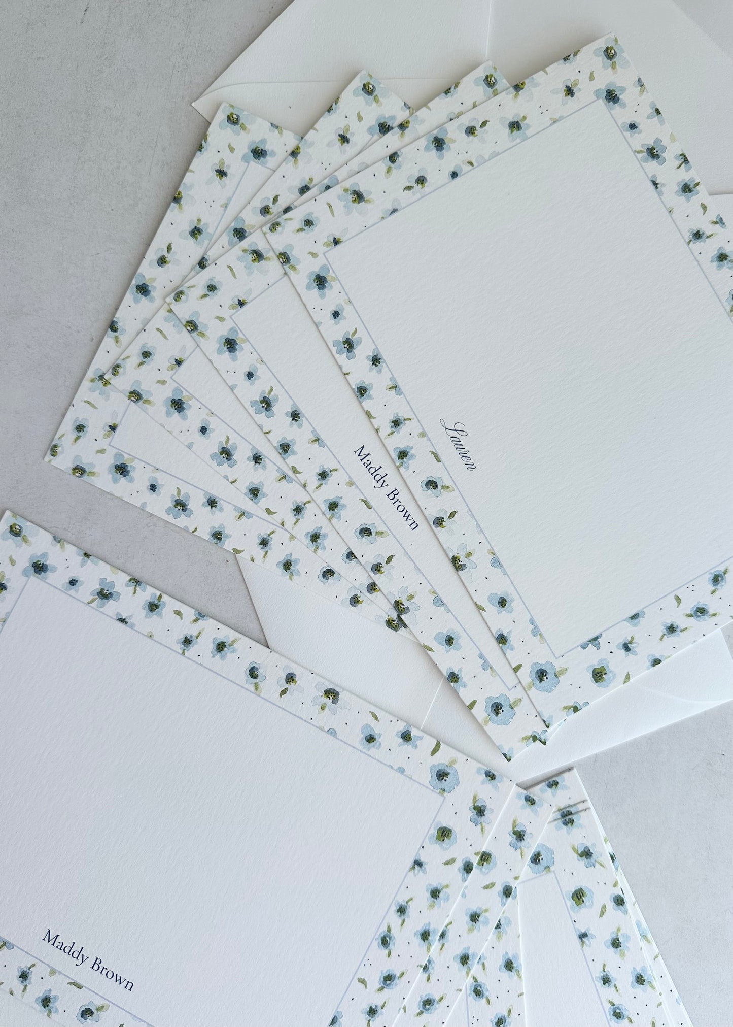 The Ella Stationery Set (Blue & Green)
