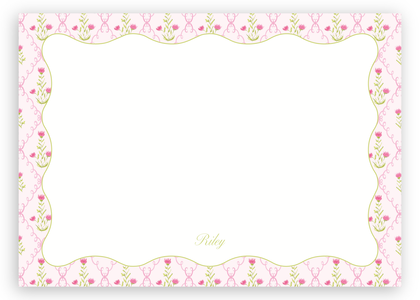 The Pink Trellis Stationery Set