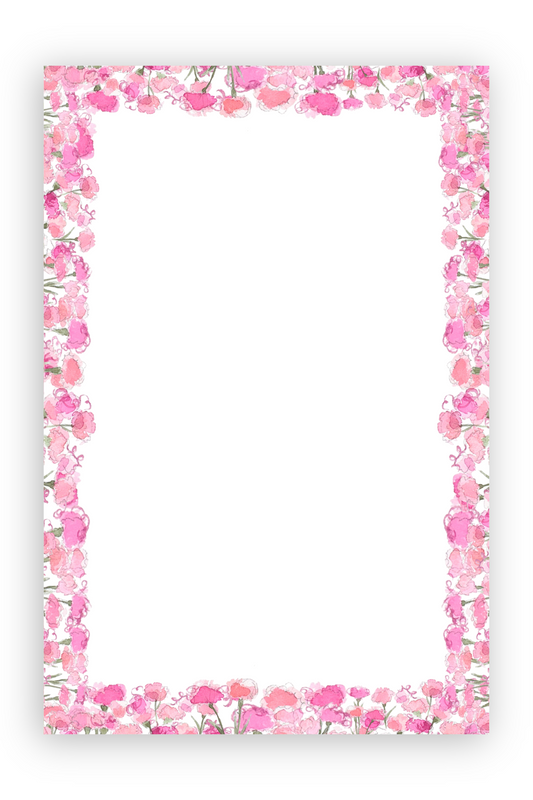 Bubblegum Carnations Notepad