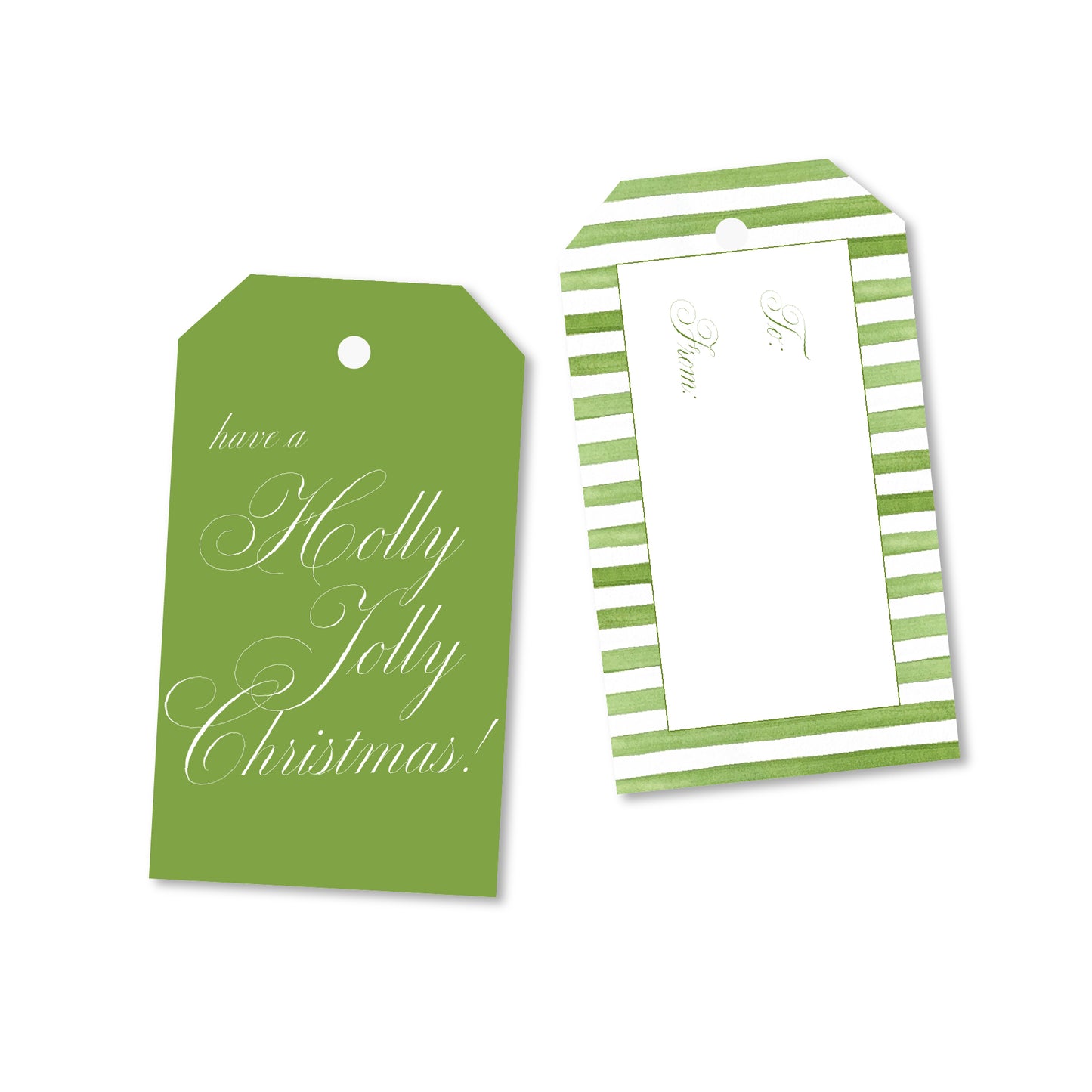 Holiday Stripes Gift Tags