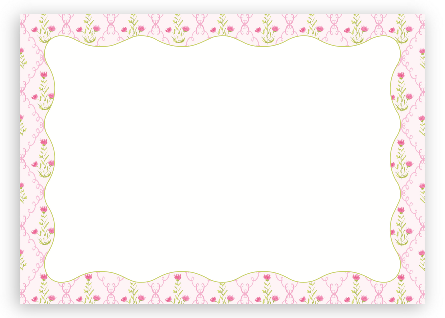 The Pink Trellis Stationery Set