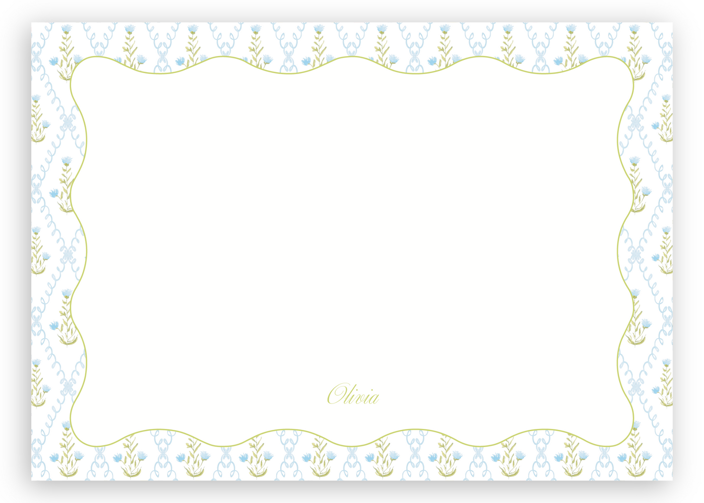The Blue Trellis Stationery Set