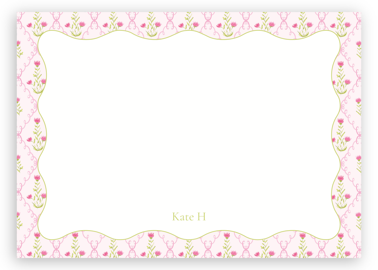 The Pink Trellis Stationery Set