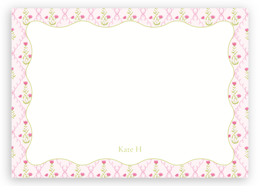The Pink Trellis Stationery Set