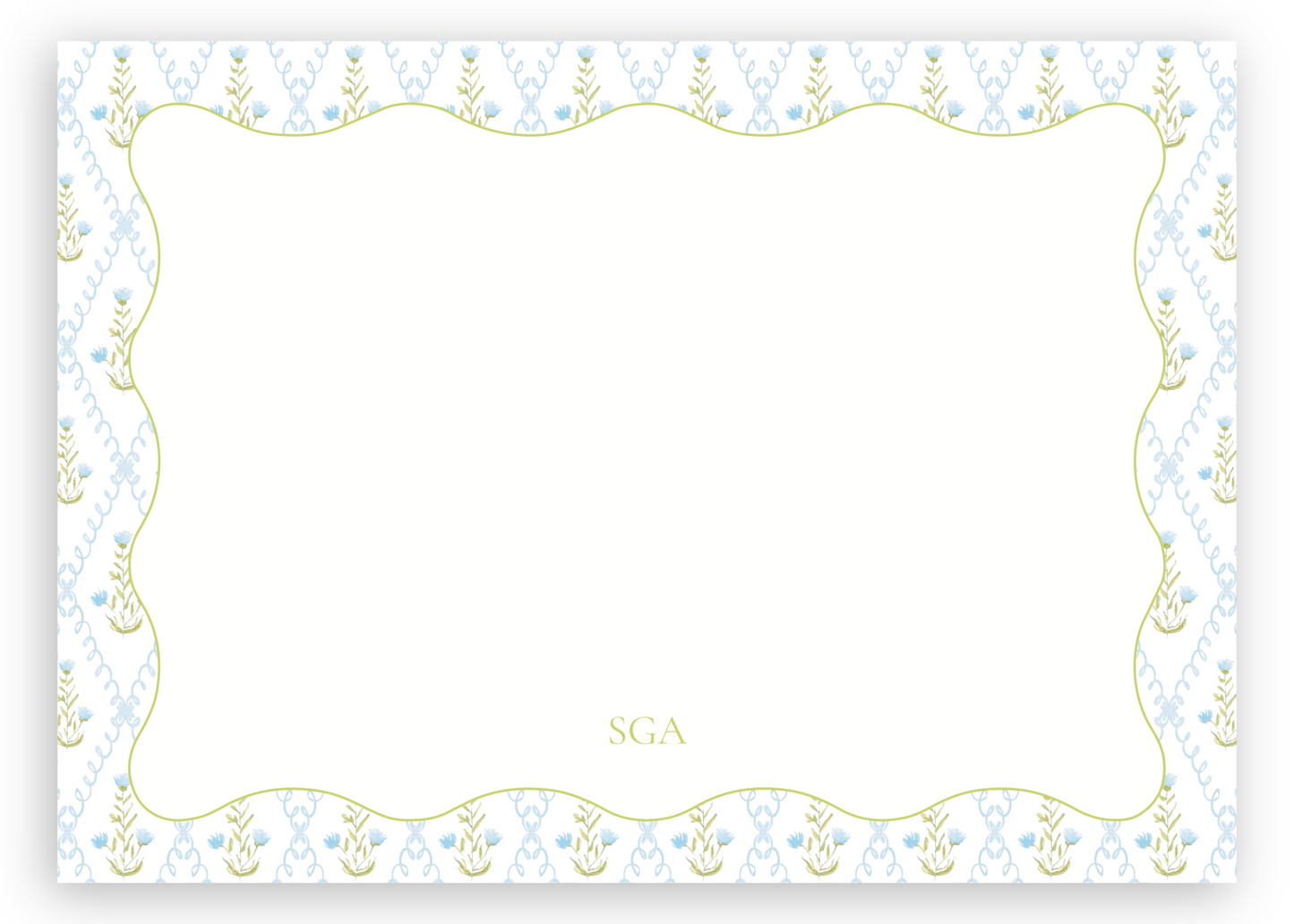 The Blue Trellis Stationery Set