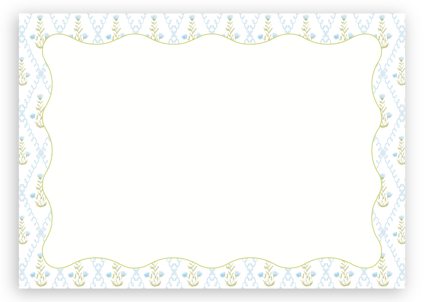 The Blue Trellis Stationery Set