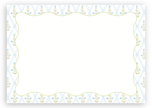 The Blue Trellis Stationery Set