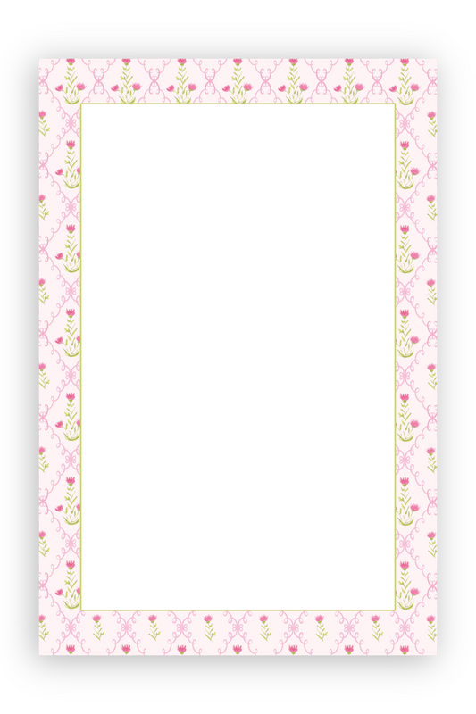 The Pink Trellis Notepad