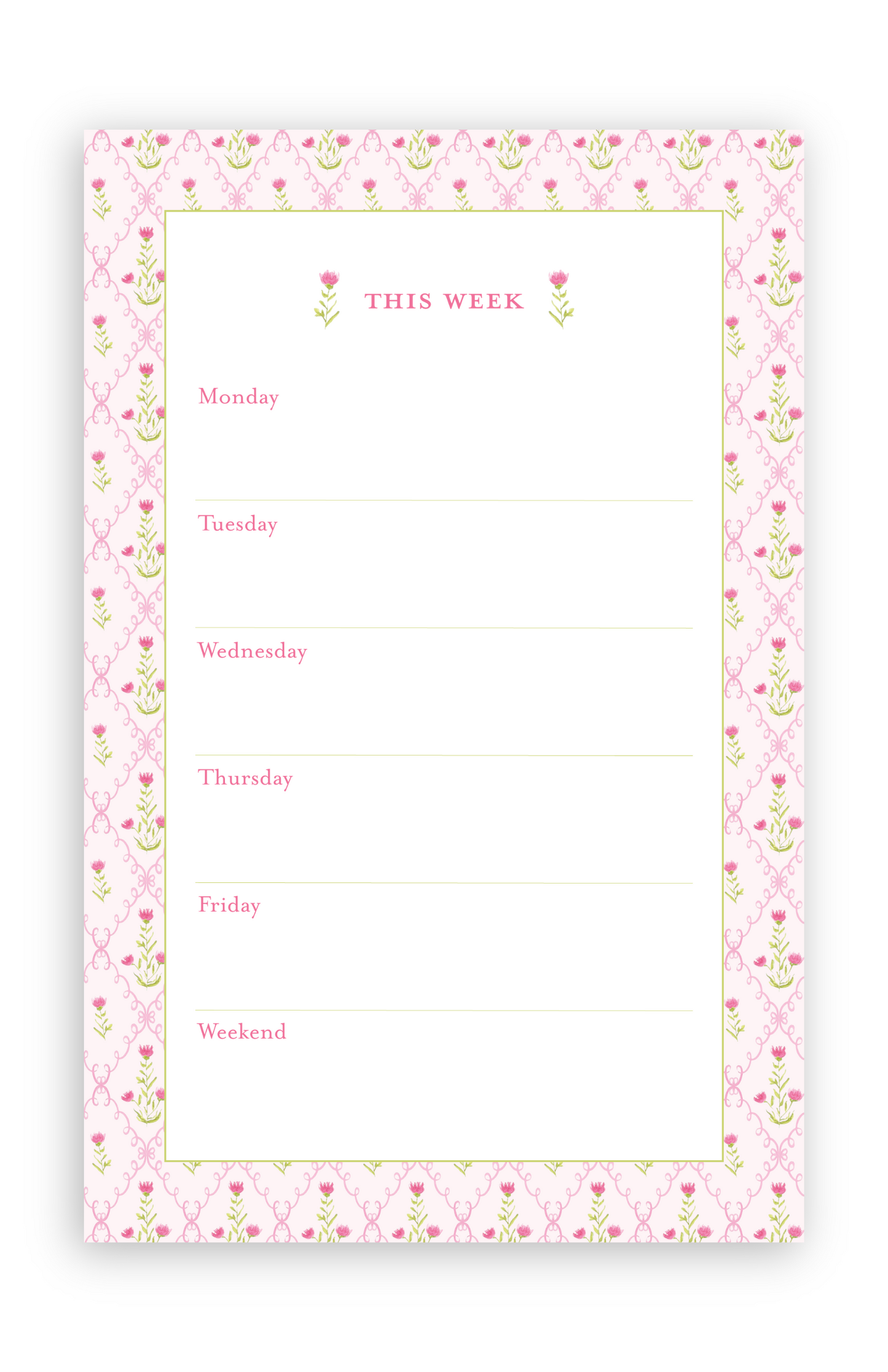 The Pink Trellis Weekly List
