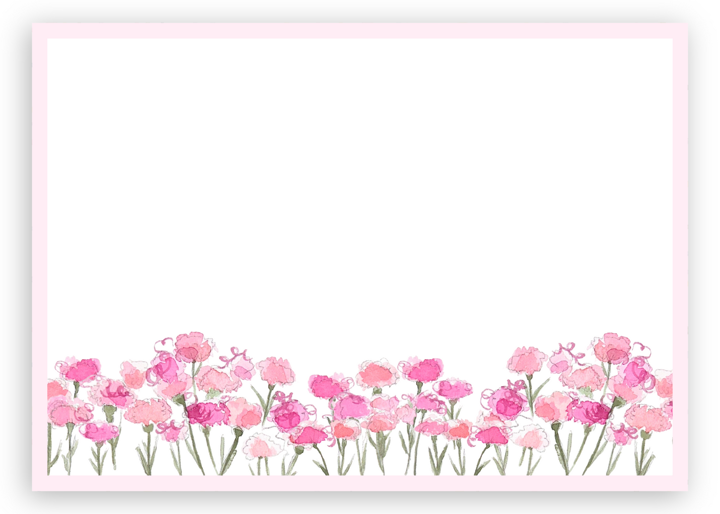 Bubblegum Carnations Stationery Set