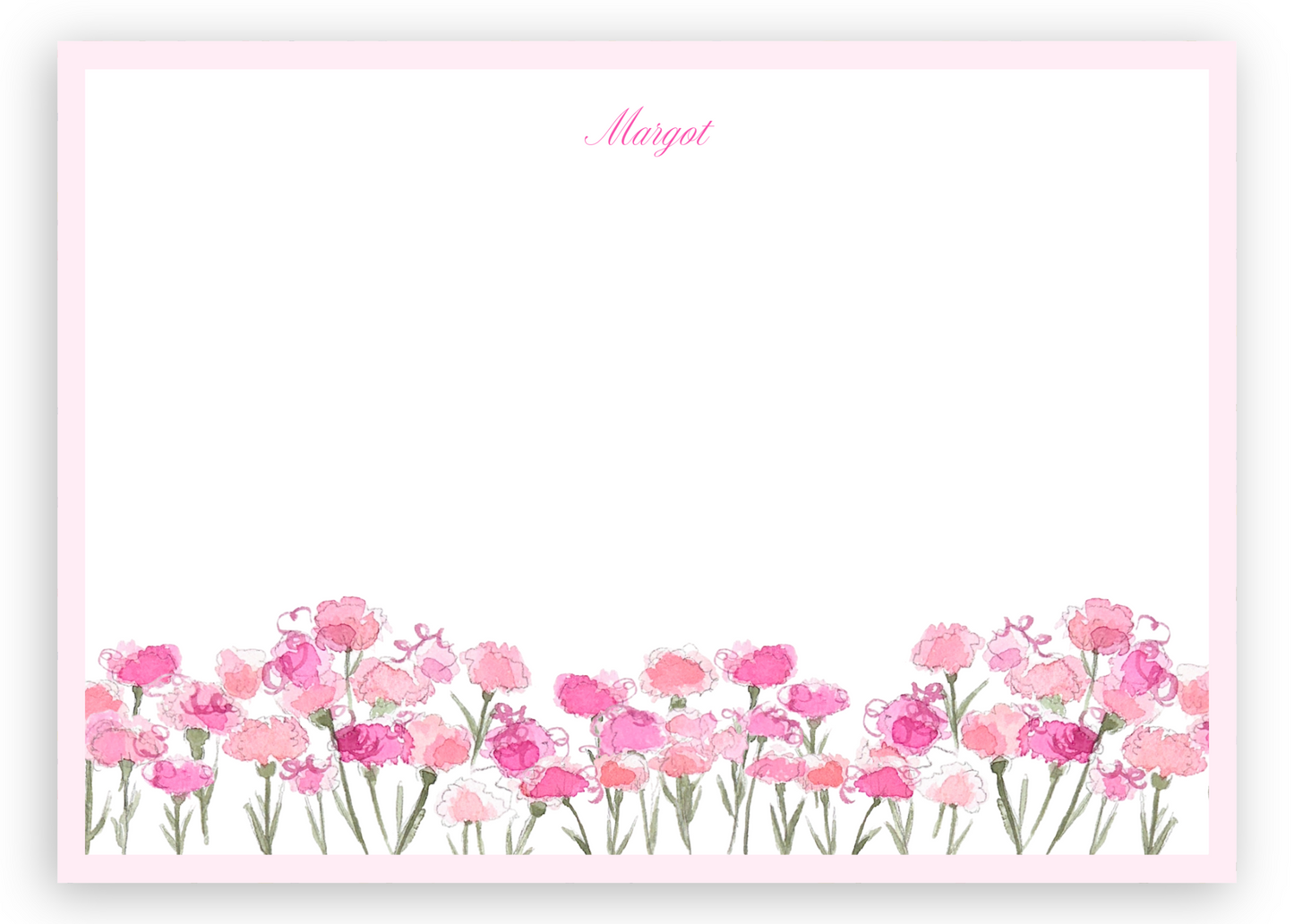 Bubblegum Carnations Stationery Set