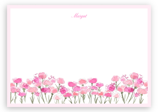 Bubblegum Carnations Stationery Set
