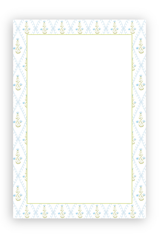 The Blue Trellis Notepad